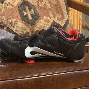 Peloton Black and Red Cycling Shoes